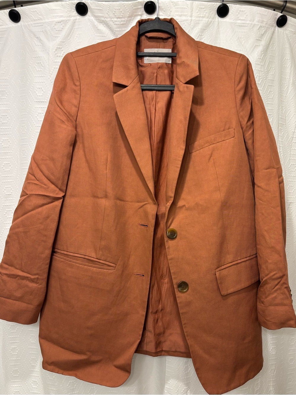 Everlane Rust-Orange Blazer Jacket
